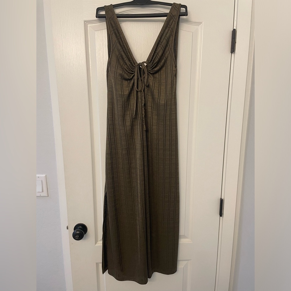 Top Shop Green Midi Dress